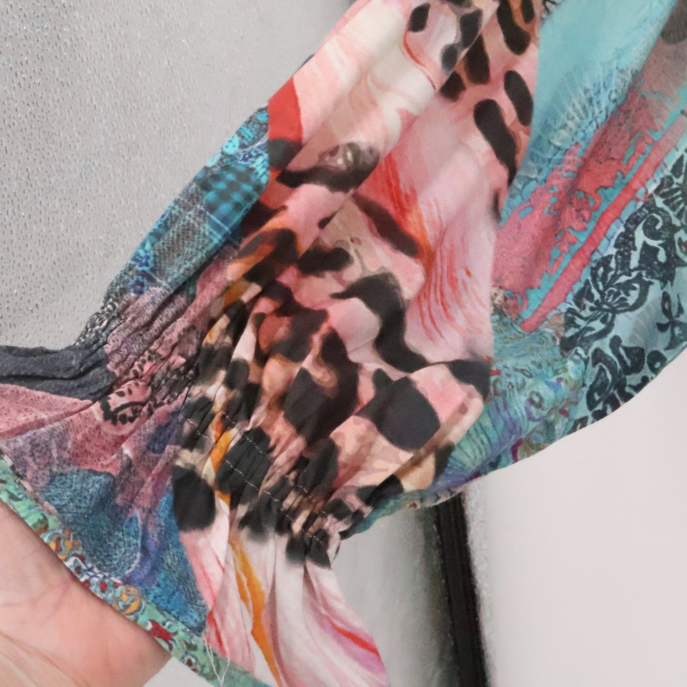 Tolani Collection Boho Patchwork Print Long Sleev… - image 3